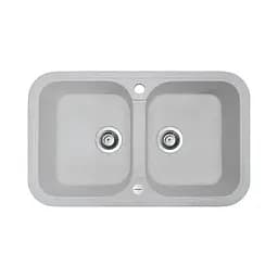 Кухонна мийка Adamant TWINS old stone 765x470x190 мм, 2 повнорозмірні чаші 76,5 см - мініатюра 1