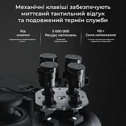Бездротовий геймпад Ajazz GP100S RGB із зарядною станцією чорний (GP100S-B) - мініатюра 12