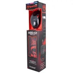 Мишка Marvo M355+G1 USB Black (M355+G1) - мініатюра 6