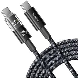 Кабель Baseus Display 2 Fast Charging Data Cable USB-C to USB-C 100W 2 м Чорний