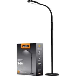 Торшер Videx LED TF07B 14W 3000-5500K чорний (VL-TF07B)