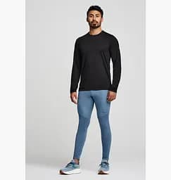 Кофта Saucony Peregrine Merino Long Sleeve Black S (1097-SAM800362-BK S) - мініатюра 5