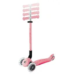Самокат Globber Elite Lights колеса з підсвіткою 50 кг пастельно-рожевий (439-710-3) - мініатюра 8
