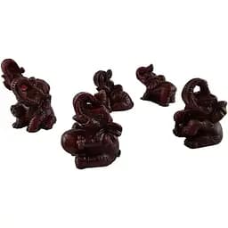 Слони кам'яна крихта набір 6 шт. 17,5 х 13,3 х 3,5 см