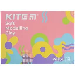 Пластилин восковой Kite Fantasy Pastel 12 цветов 240 г (K22-1086-2P)