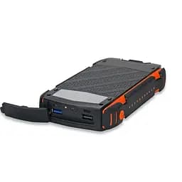 Повербанк з сонячною панеллю 30000mAh Power Bank Kraft TPB-1830SLP Orange 18W QC2.0 LED-ліхтар (43-00040) - мініатюра 4