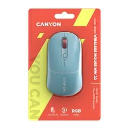 Мишка Canyon MW-22 Dual Band RGB Wireless Dark Cyan (CNS-CMSW22DC) - мініатюра 9
