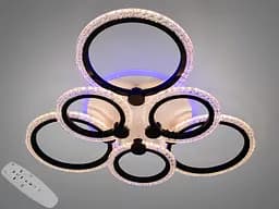 Люстра потолочная Romin LED Diasha белая 6 колец 74W