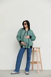 Бомбер для вагітних демісезонний Knoxville розмір XXL-3XL Lullababe Оливковий - мініатюра 4