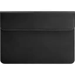 Кожаный чехол-конверт BlankNote Crazy Horse на магнитах для MacBook 16 дюйм Черный