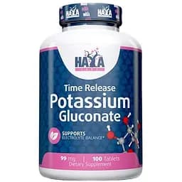 Мікроелемент Калій Глюконат Haya Labs Potassium Gluconate 99 мг 100 таблеток (820234)
