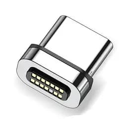 Кабель магнітний зі швидкою зарядкою Elough 13/7 Contact 3 A, Type C - Type C/Micro USB, 0.5 м, плаский конектор, зелений (13802) - мініатюра 2