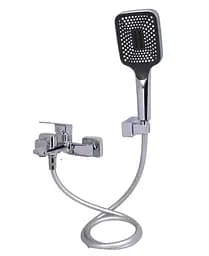 Змішувач для ванни Qtap Capricorn, Chrome (k35) з душовим гарнітуром QTCAP3060102C48222 - мініатюра 2