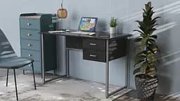 Комп'ютерний стіл Ferrum-decor Гаррі 75x120x70 білий ДСП Дуб Артізан 16мм (FRD-101004) - мініатюра 6