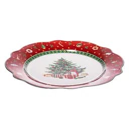 Тарілка десертна Christmas порцелянова 21 см Yiwu HP-SDHK-2 - мініатюра 6