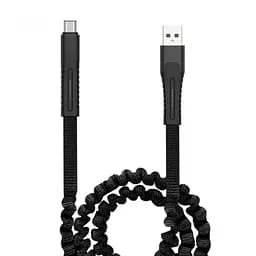 USB кабель Gelius Pro Spring Cable Type-C 2.4 А 1.2 м GP-UC101 Black