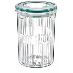 Пищевой контейнер Irak Plastik Fresh круглий 1,5 л з друшляком прозорий (5376)