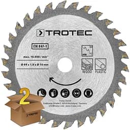 Диск пильний 2 шт Trotec 3 TCT HW30 дерево/пластик - мініатюра 2