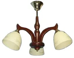 Люстра Brille стельова дерев'яна E14 40W BR (BKL-403C/3)