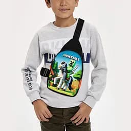 Сумка через плечо детская Minecraft 29х17 см сумка слинг для мальчика (02128)