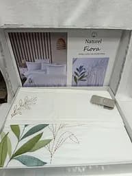 Постільна білизна Naturel Fiora White Сатин з вишивкою Limasso pbe0051864