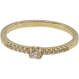 Золотое кольцо Qvaliz с фианитами. К00858Ж 16