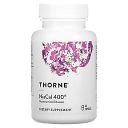 Никотинамид рибозид Thorne Research NiaCel 400 60 капсул