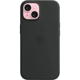 Оригінальний силіконовий чохол Apple Silicone Case with MagSafe для iPhone 15 (6.1") Midnight Black MT0J3ZM/A - мініатюра 2