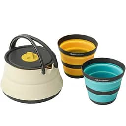 Набор посуды Sea to Summit Frontier UL Collapsible Kettle Cook Set w/Sack с чехлом Разноцветный