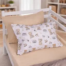 Наволочка MirSon бязь Little Teddy gray 60x60 см (2200012568033)