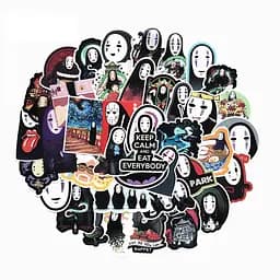 Стікерпак Набір наклейок GeekLand Роботи Хаяо Міядзакі Віднесені Привидами Hayao Miyazaki 40 штук