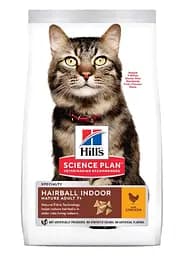 Сухий корм для літніх кішок від 7 років Hill's Science Plan Feline Mature Adult 7+ Hairball&Indoor з куркою — 1.5 кг