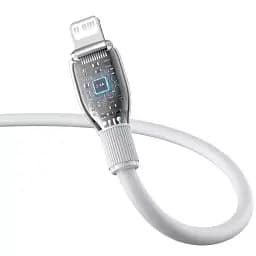 Кабель Baseus Pudding Series Fast Charging Cable USB to Lightning 2.4A 2m P10355700221-01 White - мініатюра 4