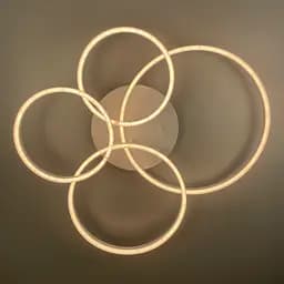 Сучасний LED світильник на 4 кільця у білому корпусі | Арт. A 55021/4 WT | Line F - мініатюра 4