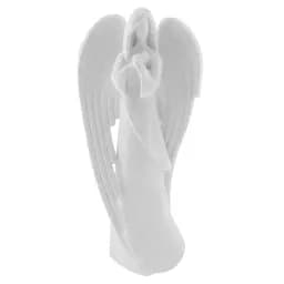 Новорічна підвіска MIS LT Янгол молиться-2 7х2,5х13,5 см білий