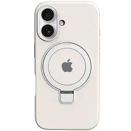 Чехол Epik Silicone Case Full Protective with Ring для Apple iPhone 16 Plus 6.7 White