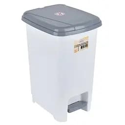 Кошик для сміття Violet House 0156 White з педаллю 8 л (0156 White 8 л)