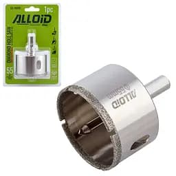 Свердло корончате Alloid Building Tools алмазне по склу та кераміці 55 мм з центрувальним свердлом (GS-70055) - мініатюра 2