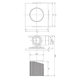 Змішувач для ванни і душа Omnires Contour прихованого монтажу, chrome (CT8045CR) - мініатюра 2