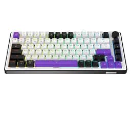 Клавиатура игровая механическая HATOR HK-75-WV Wireless Hellyberry Switch USB, 2,4 ГГц, Bluetooth 5.3 White-Violet - мініатюра 2