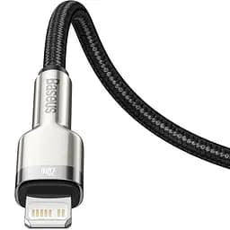 Кабель Baseus Cafule Metal Cable Type-C to Lightning PD 20W 1m CATLJK-A01 Black - мініатюра 3