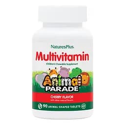Вітаміни та мінерали Natures Plus Animal Parade Children's Multivitamin, 90 жувальних таблеток - Вишня