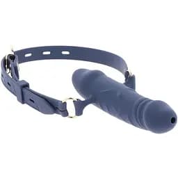Кляп Taboom Silicone Supreme Breathable Penis Gag синий