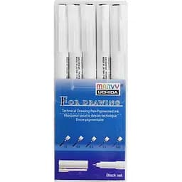Набор мультилайнеров Marvy черный 5шт.