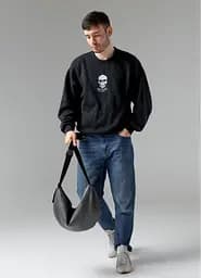 Сумка чоловіча Sambag HOBO BAG-GLOVE Графіт 30 х 13 х 8 см (53400009m) - мініатюра 6