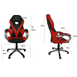Комп'ютерне крісло Zano Racer Red + оригінальний килимок для миші! - мініатюра 4