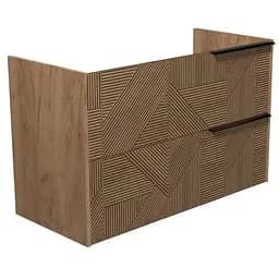 Тумба Мойдодир Cubic 100-A підвісна під умивальник дуб обпалений