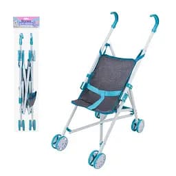 Коляска для куклы 910-15 тростинка 26х48х52, в пакете 30х60 см (6968237432114)