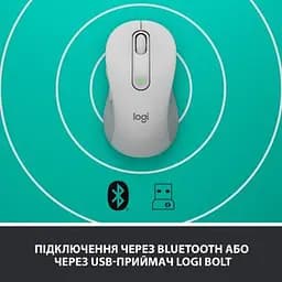 Мишка Logitech Signature M650 Wireless Off-White (910-006255) - мініатюра 5