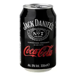 Уцінка. Напій слабоалкогольний Jack Daniel's Tennessee Whiskey & Coca-Cola 5% 0.33 л (878964)